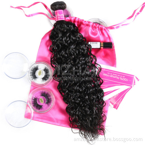 10A 11A Water Wave Human Hair Extension Wholesale Peruvian Virgin Donor Cuticle Aligned Hair Double Weft Bundles Wet And Wavy